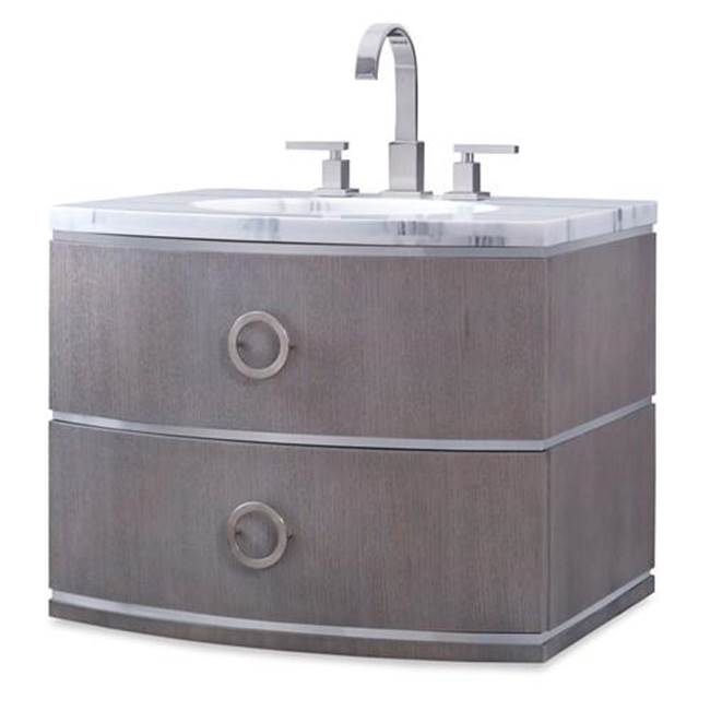 Ambella Home Collection Cirque Wall Sink Chest - Grey