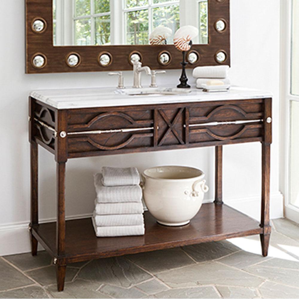 Ambella Home Collection Spindle Sink Chest - Walnut