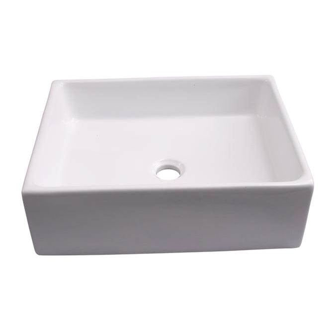 Barclay Redkey Above Counter Basin18-1/2'', Rect, No Fct Hole, WH