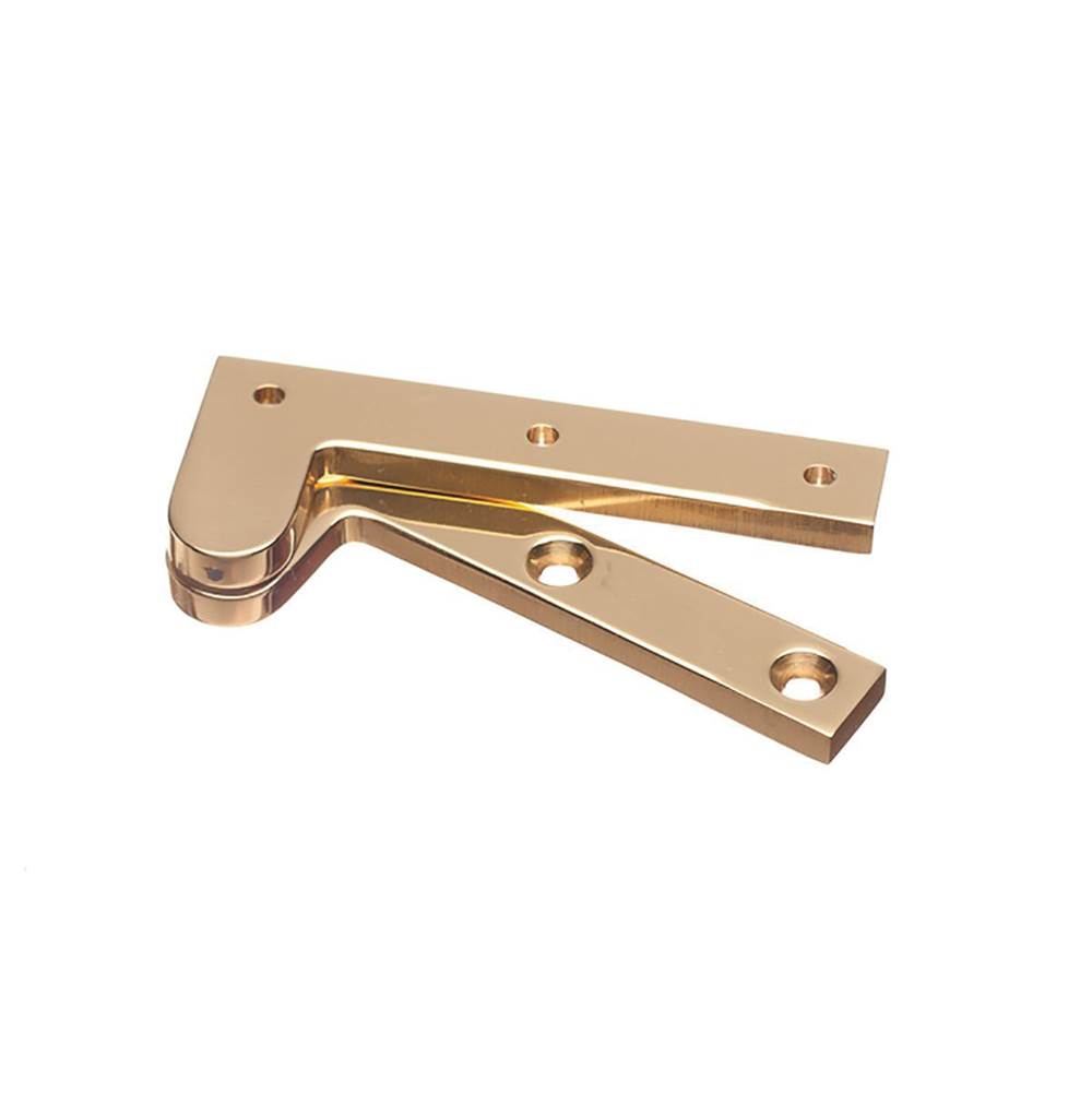 Colonial Bronze Fixed Pin Pivot Hinge Hand Finished in French Gold