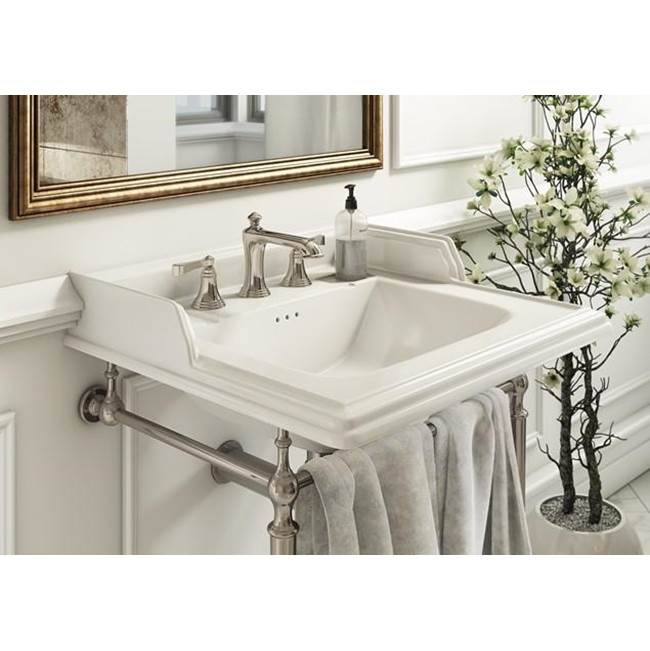 Crosswater London Classic 25'' Polished Chrome Console with Three-hole Basin