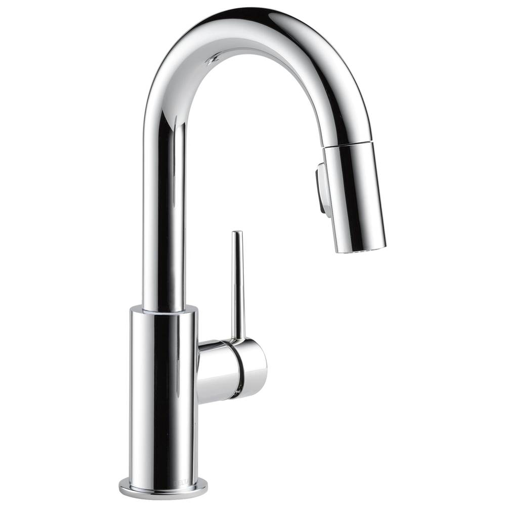 Delta Faucet Trinsic® Single Handle Pull-Down Bar/Prep Kitchen Limited Swivel
