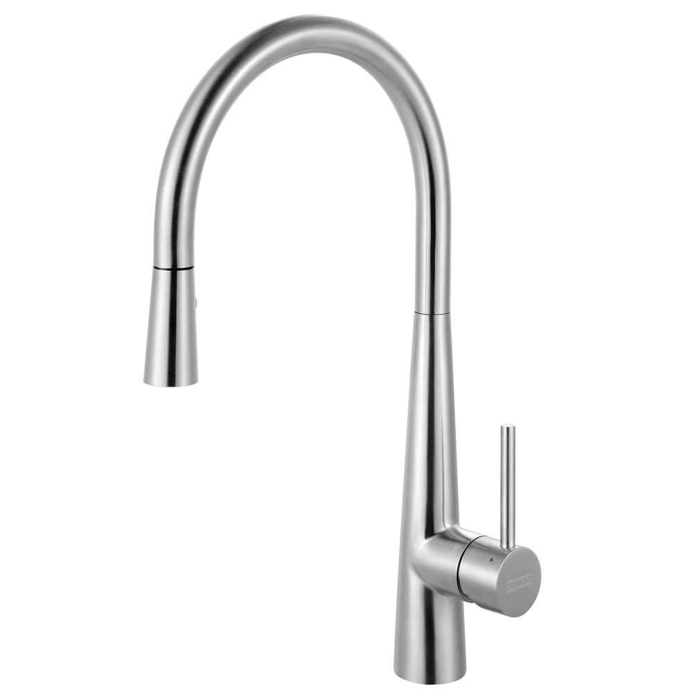 Franke Steel 17.5-inch Single Handle Pull-Down Kitchen/ Outdoor Faucet in 316 Stainless Steel, STL-PD-316