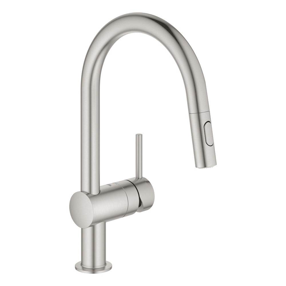 Grohe Minta Single-Handle Pull-Down Kitchen Faucet Dual Spray 1.75 GPM