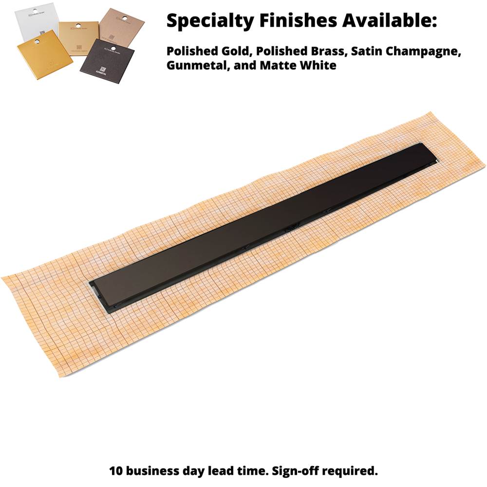Infinity Drain 24'' FCS Series Complete Kit with 2 1/2'' Solid Grate in Oil Rubbed Bronze