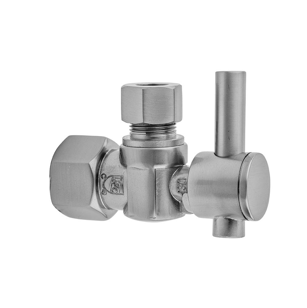 Jaclo Quarter Turn Angle Pattern 1/2'' IPS x 3/8'' O.D. Supply Valve with Contempo Lever Handle