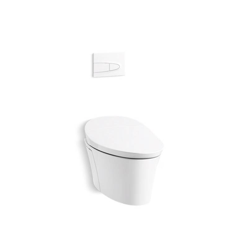 Kohler Veil® Intelligent compact elongated dual-flush wall hung toilet