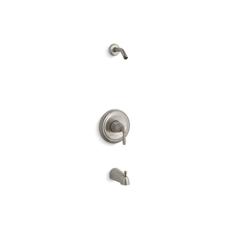 Kohler Devonshire® Rite-Temp(R) bath and shower valve trim with lever handle and slip-fit spout, less showerhead