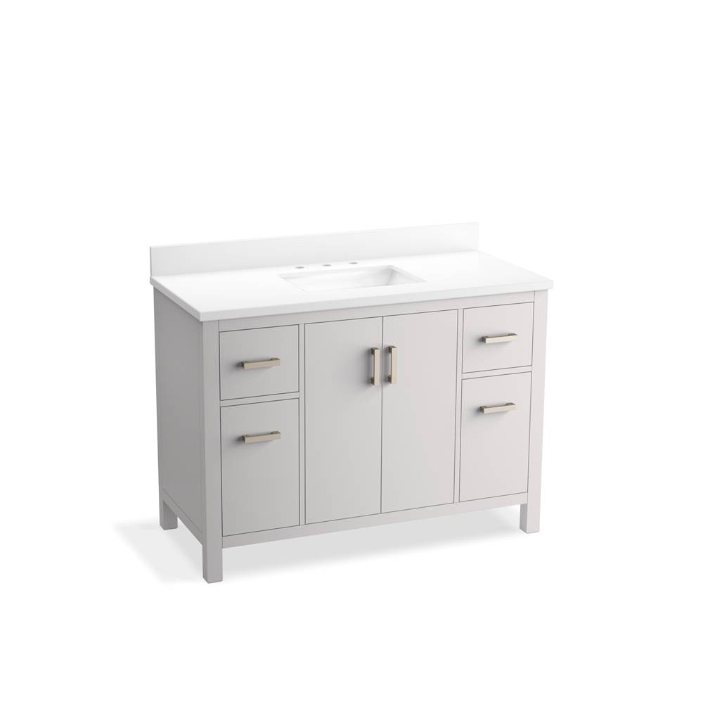 Kohler Kresla 48 in. Bathroom Vanity Cabinet With Sink And Quartz Top