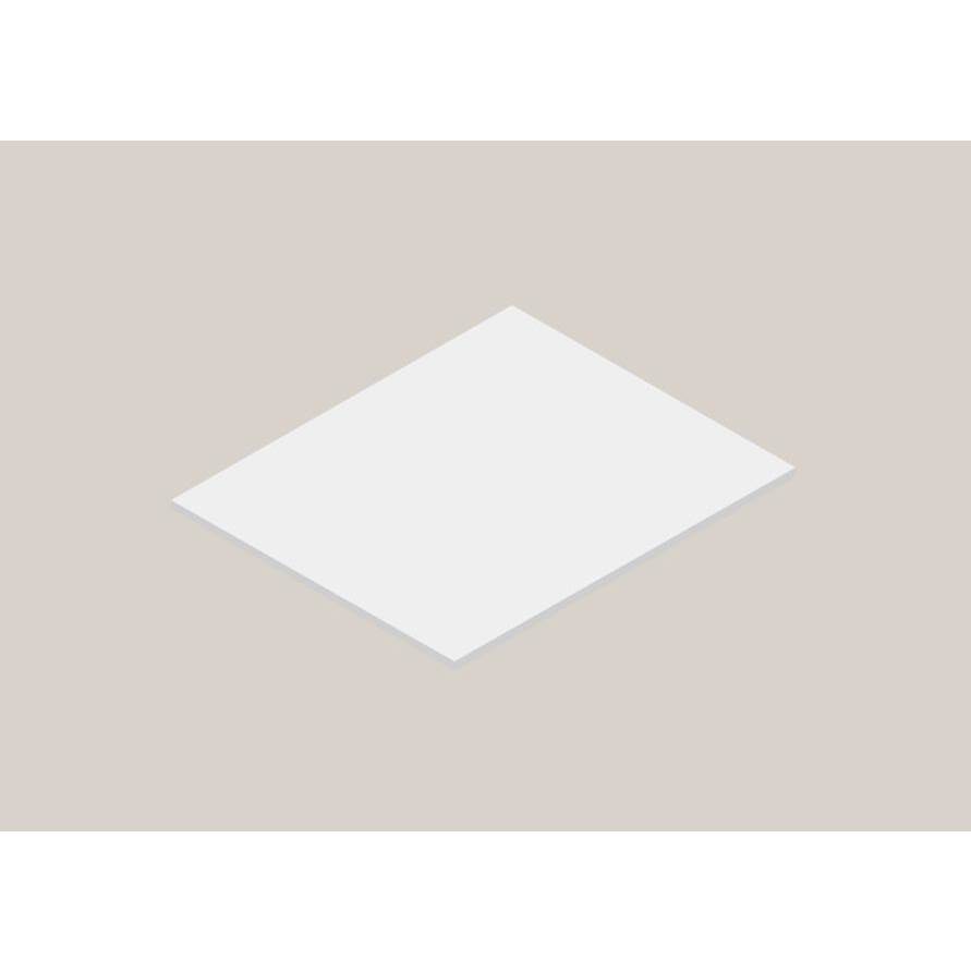 Madeli Urban-22 30''W Solid Surface , Slab No Cut-Out. Matte White, 30''X 22''X 3/4''