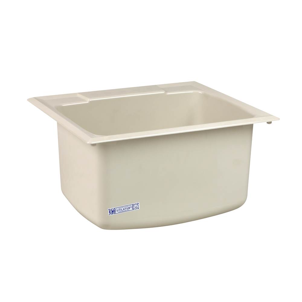 Mustee And Sons Utility Sink, 22''x25'', Biscuit