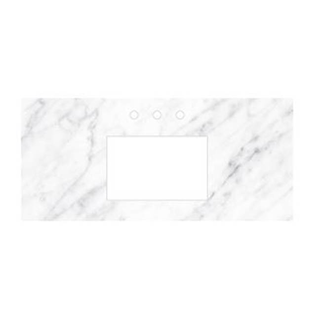 Native Trails 48'' Carrara Vanity Top - Rectangle with 8'' Widespread Cutout
