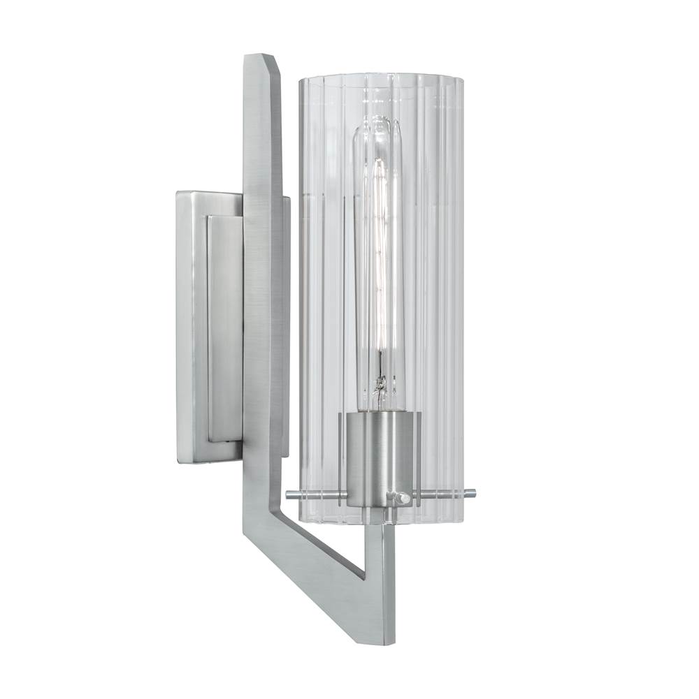 Norwell Faceted Sconce Vanity Light - Chrome