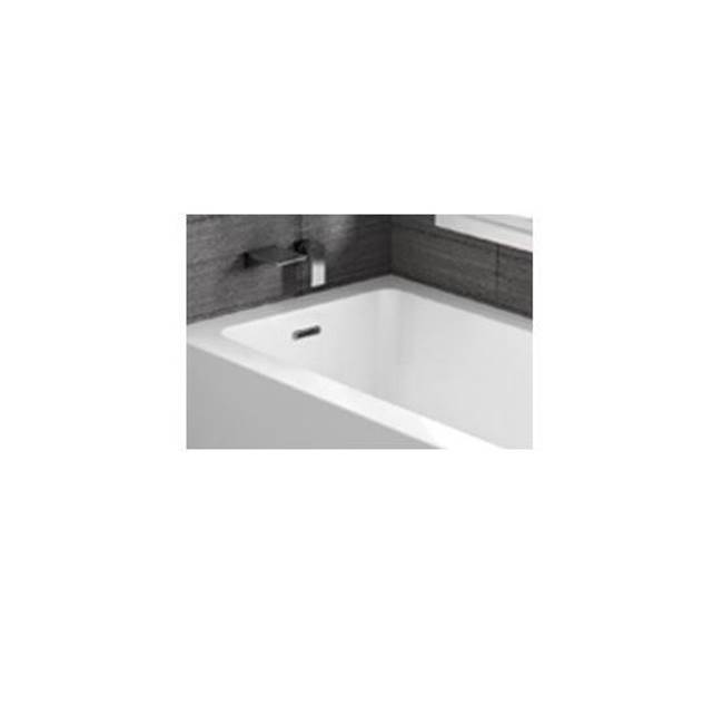 Oceania Baths Linear  bathtub overflow and drain, Matte Black