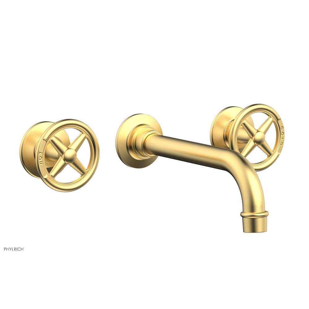 Phylrich Wall Lav Faucet Works, Cross Handles