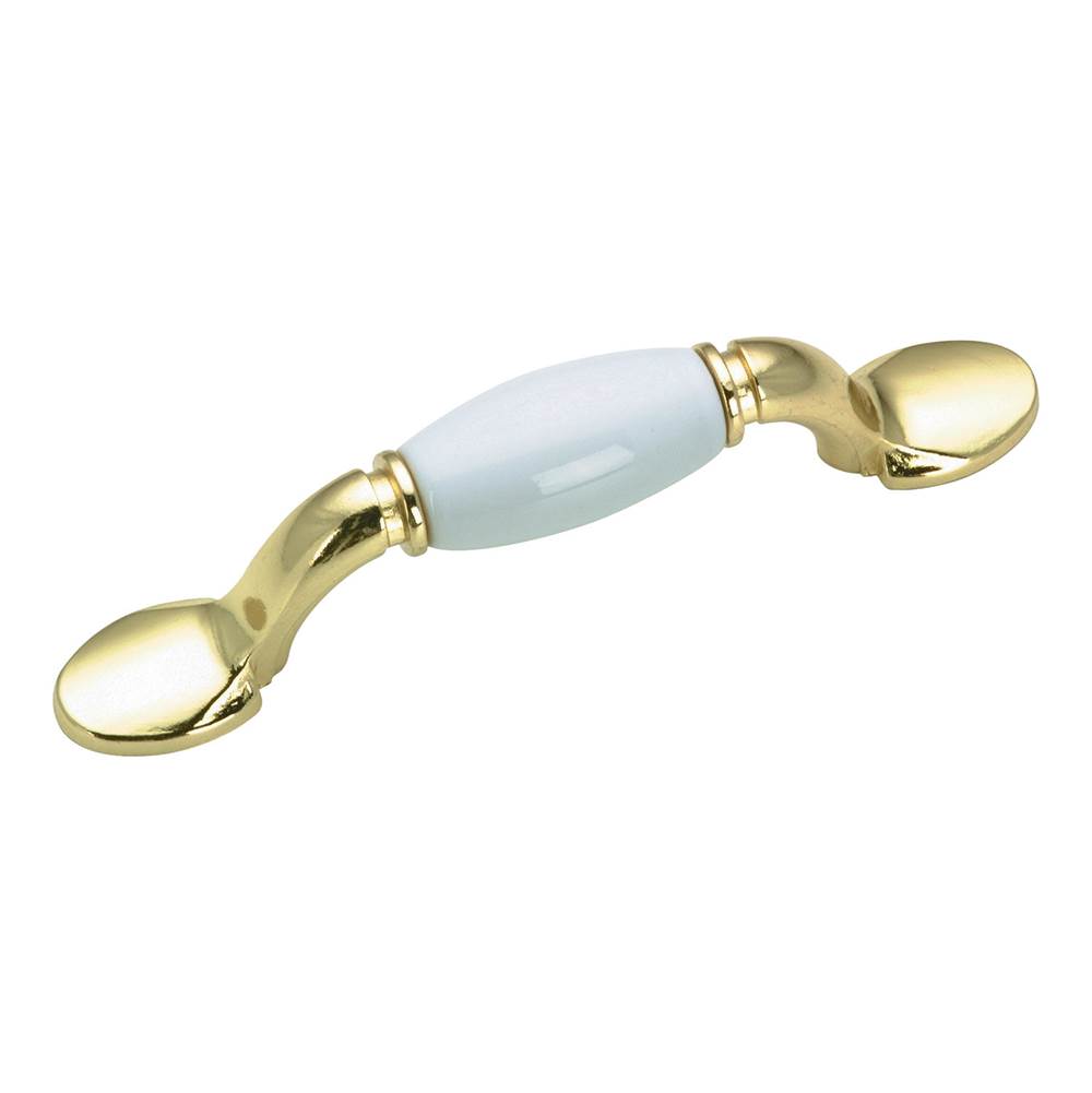 Richelieu America Traditional Metal and Ceramic Pull - 3802