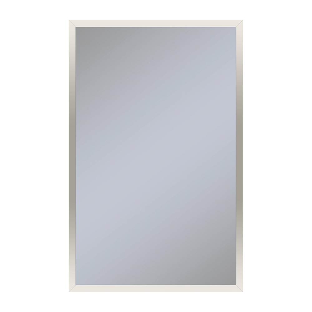 Robern Profiles Framed Cabinet, 20'' x 30'' x 6'', Polished Nickel, Non-Electric, Reversible Hinge