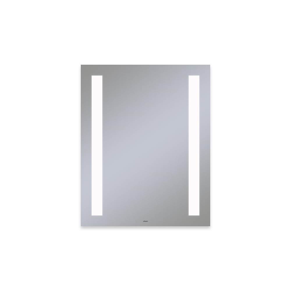 Robern Vitality Lighted Mirror, 24'' x 30'' x 1-3/4'', Rectangle, Column Light Pattern, 4000K Temperature (Cool Light), Dimmable, Defogger