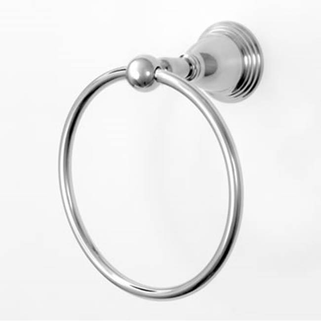 Sigma Series 08 Towel Ring W/Bracket Uncoated Polished Brass .33