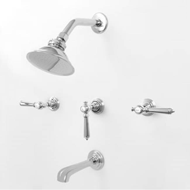 Sigma 3 Valve Tub & Shower Set TRIM (Includes HAF and Wall Tub Spout) ASCOT SATIN NICKEL .69
