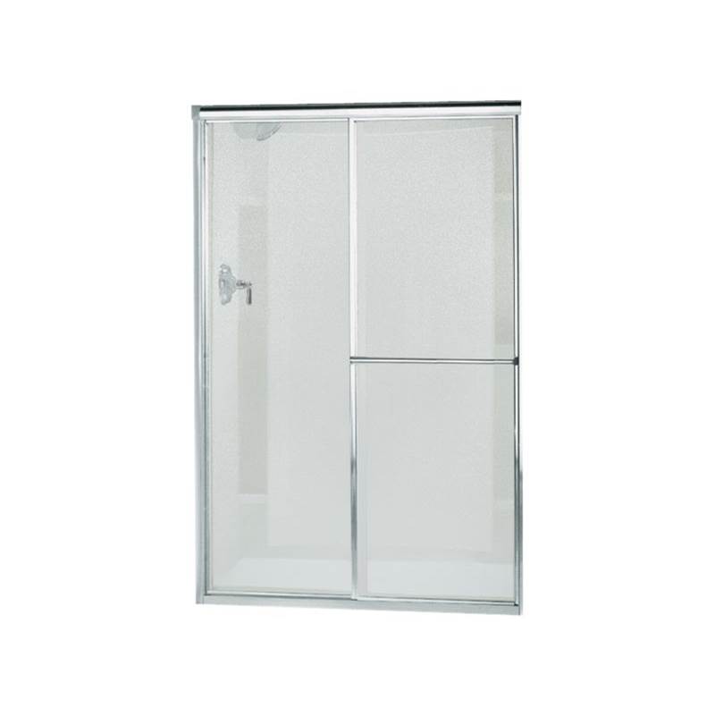 Sterling Plumbing Deluxe Framed sliding shower door, 65-1/2'' H x 52-3/4 - 57-3/4'' W, with 1/8'' thick Pebbled glass