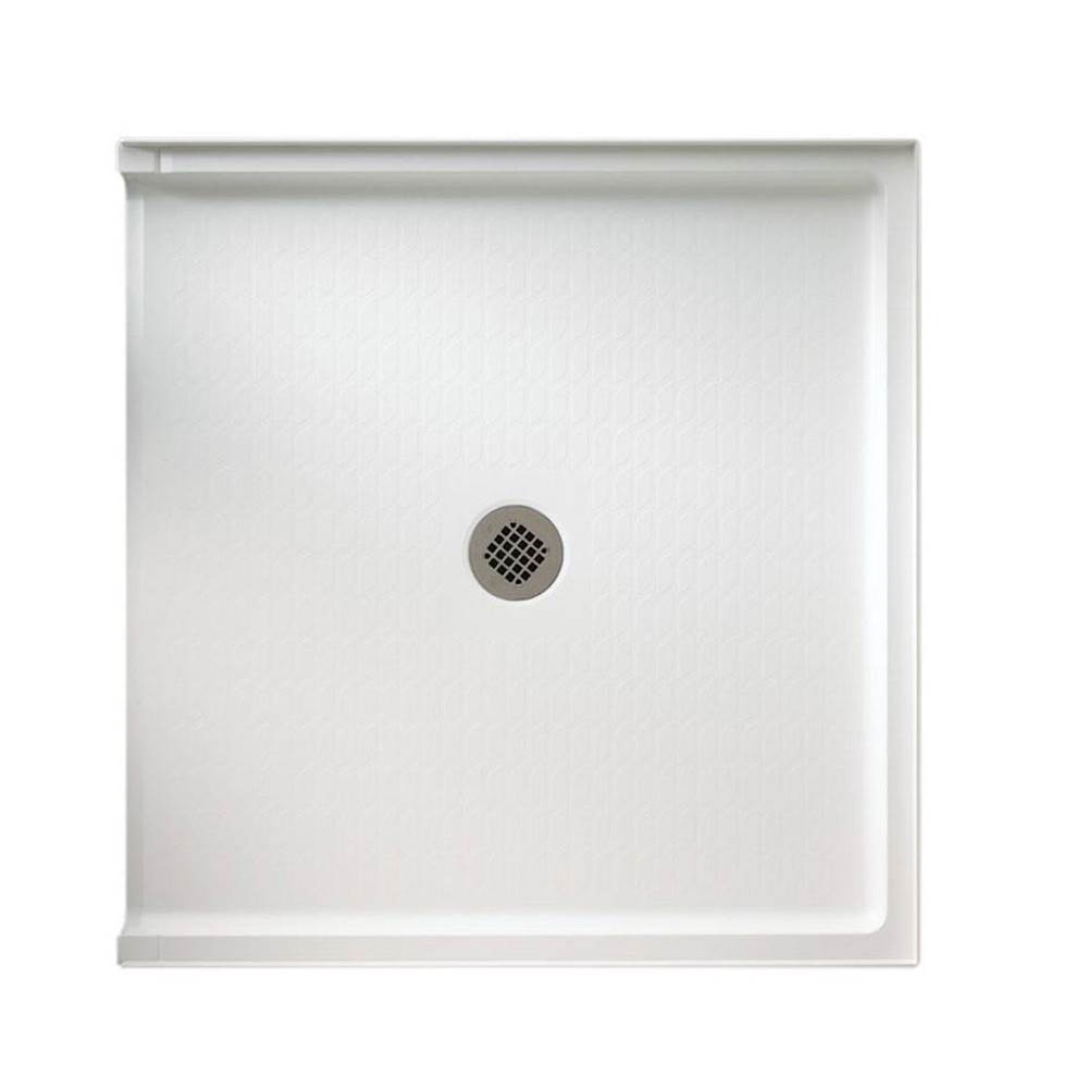 Swan FTS-3738 37 x 38 Veritek Alcove Shower Pan with Center Drain in White