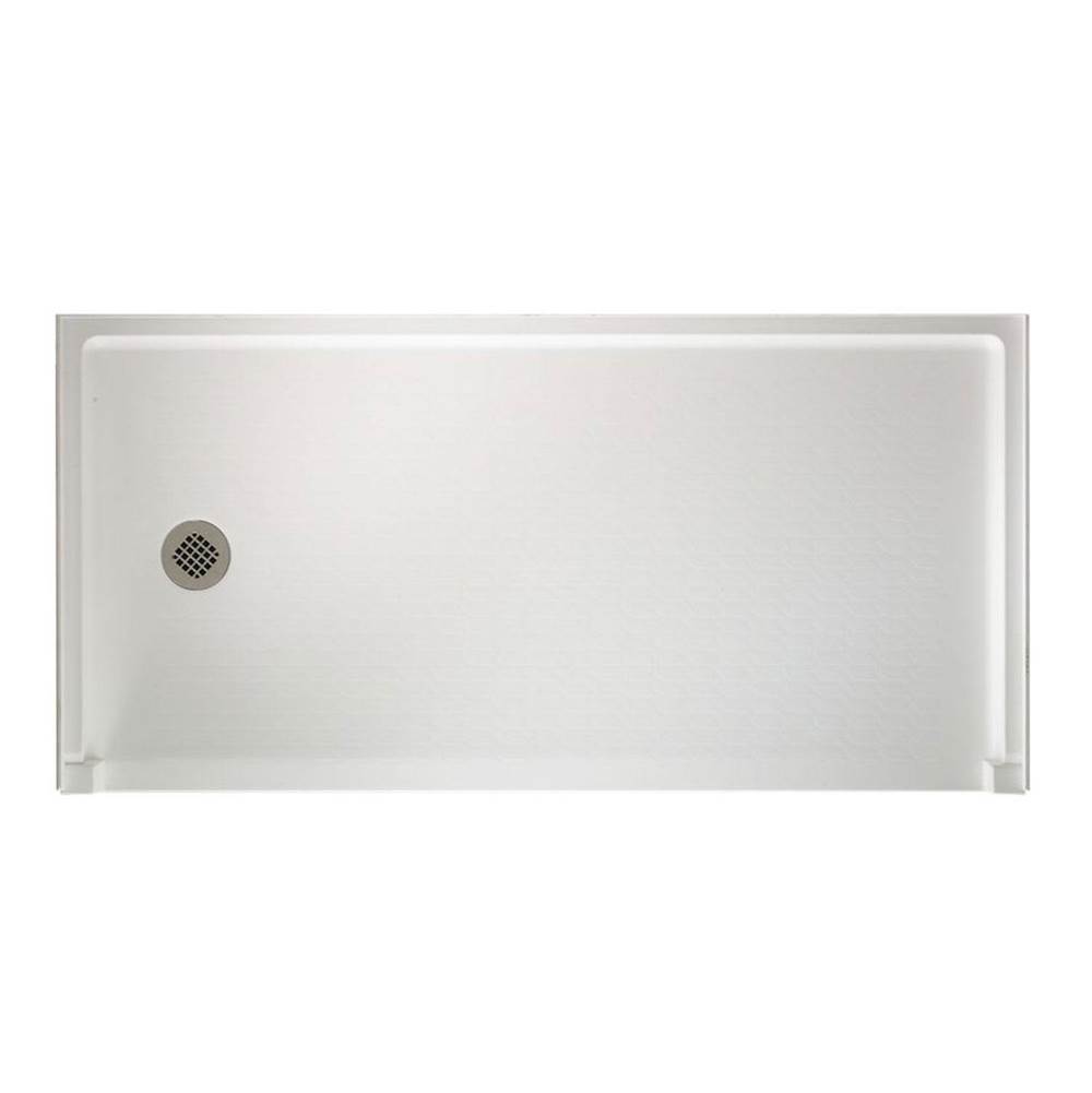 Swan SBF-3060 30 x 60 Swanstone Alcove Shower Pan with Left Hand Drain Clay