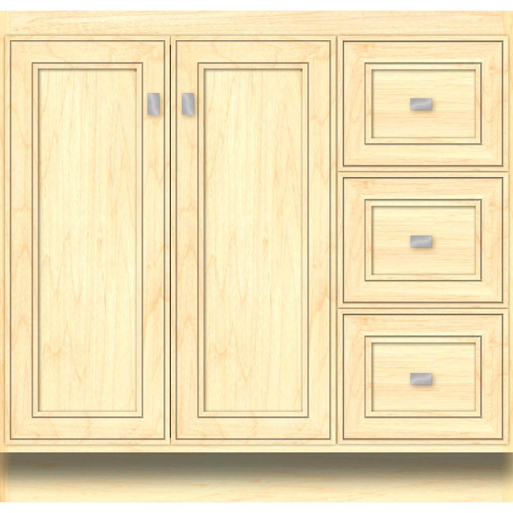 Strasser Woodenworks 36 X 18 X 34.5 Montlake View Vanity Deco Miter Nat Maple Rh