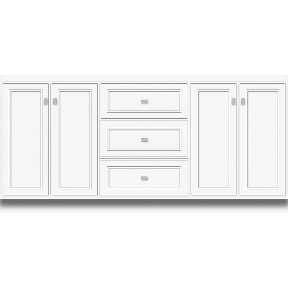 Strasser Woodenworks 72 X 18 X 34.5 Montlake View Vanity Deco Miter Sat White Db