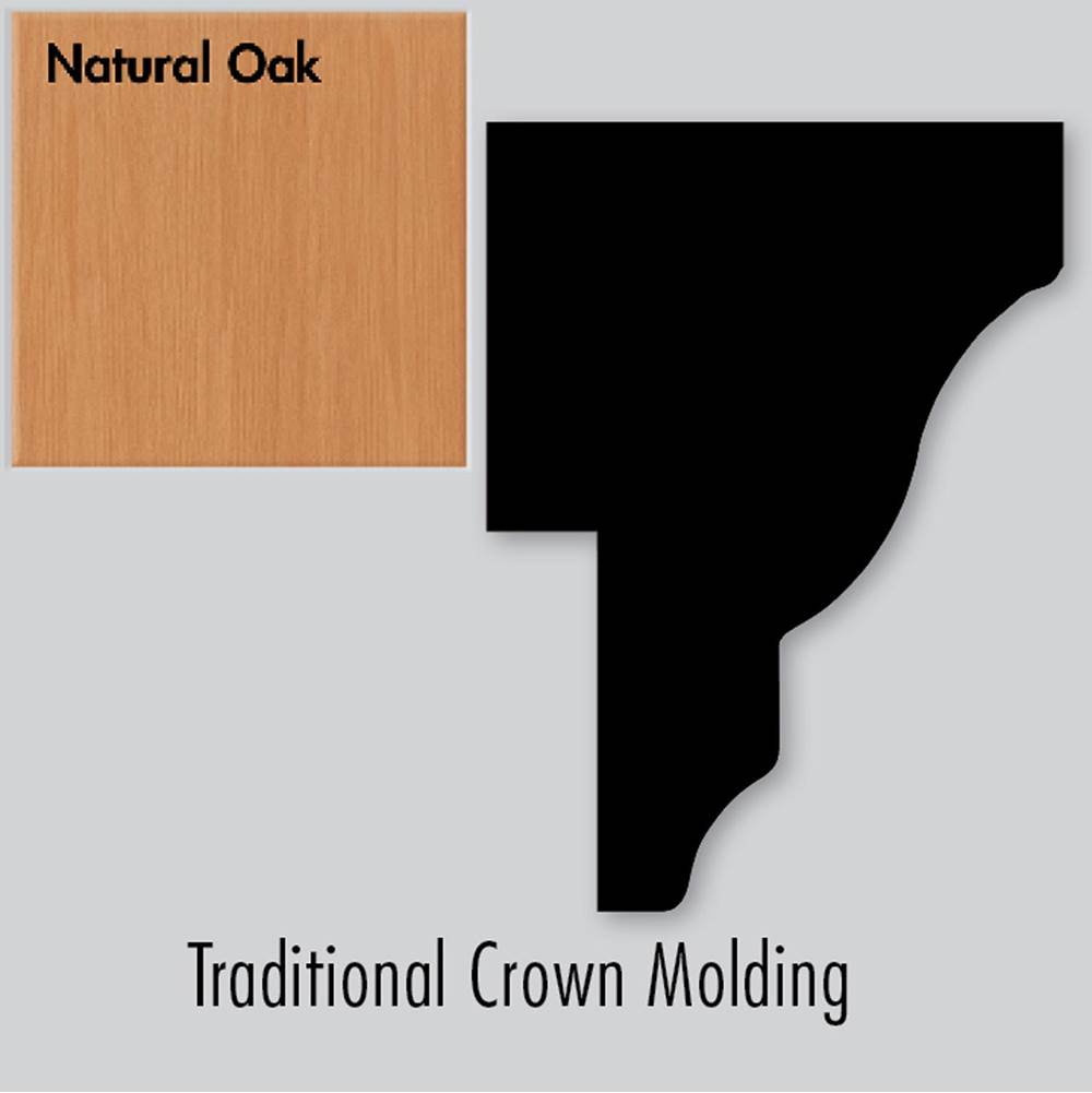 Strasser Woodenworks 2 X 1.25 X 72 Round Crown Strip Nat Oak