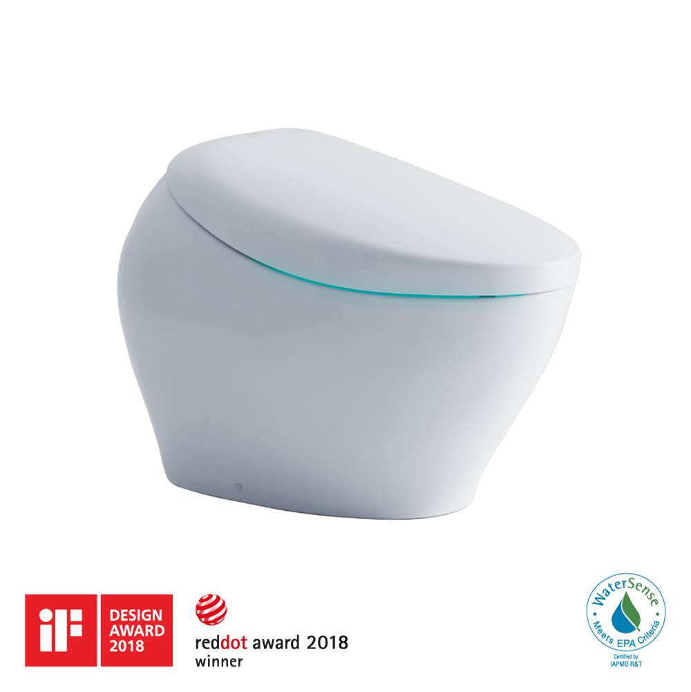 TOTO Toto® Neorest® Nx2 Dual Flush 1.0 Or 0.8 Gpf Toilet With Integrated Bidet Seat, Ewater+®, And Actilight® - Cotton White