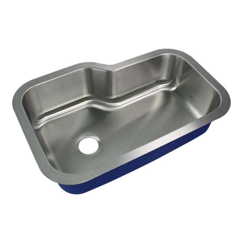 Transolid Meridian Stainless Steel 33-in Undermount Kitchen Sink