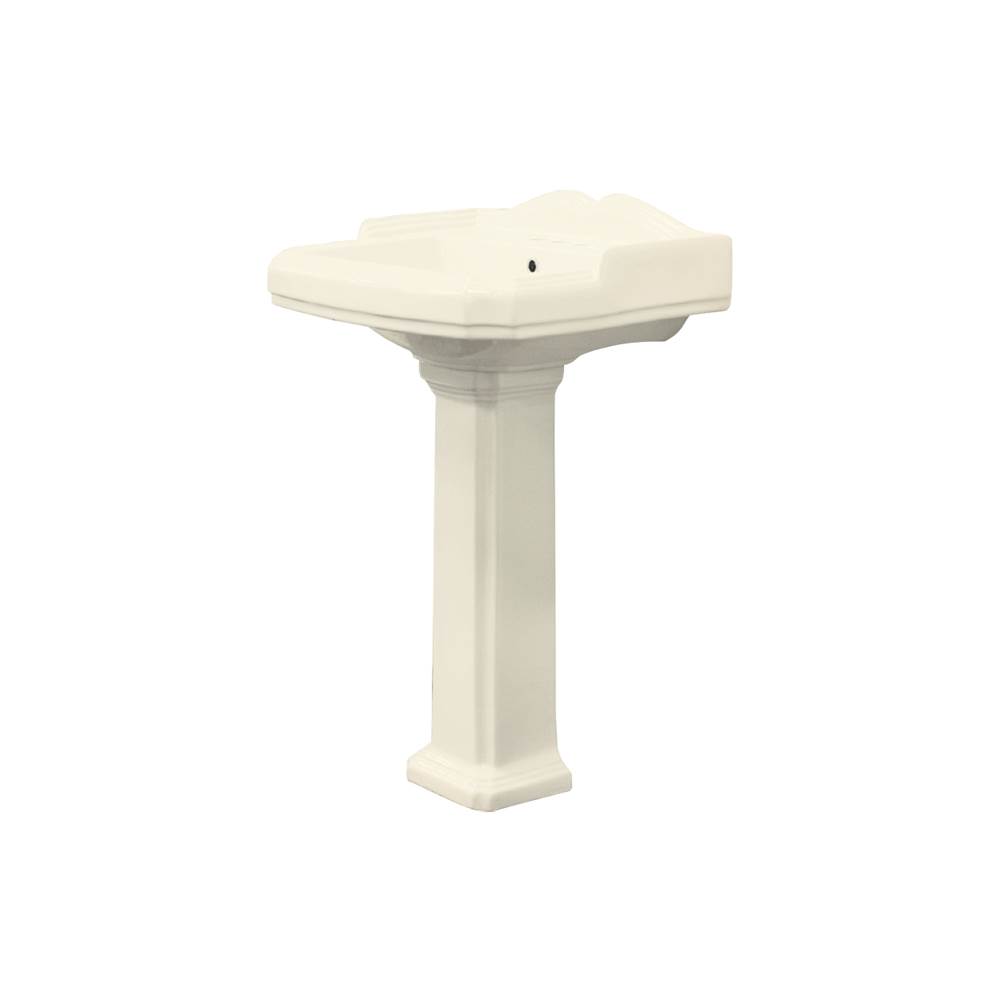 Transolid Two-Piece Harrison Pedestal Lavatory in Biscuit