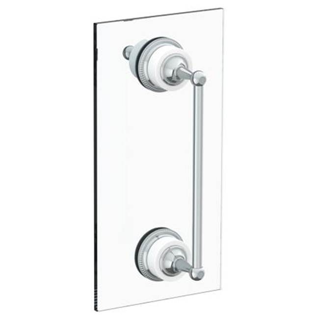 Watermark Venetian 24” shower door pull with knob/ glass mount towel bar with hook