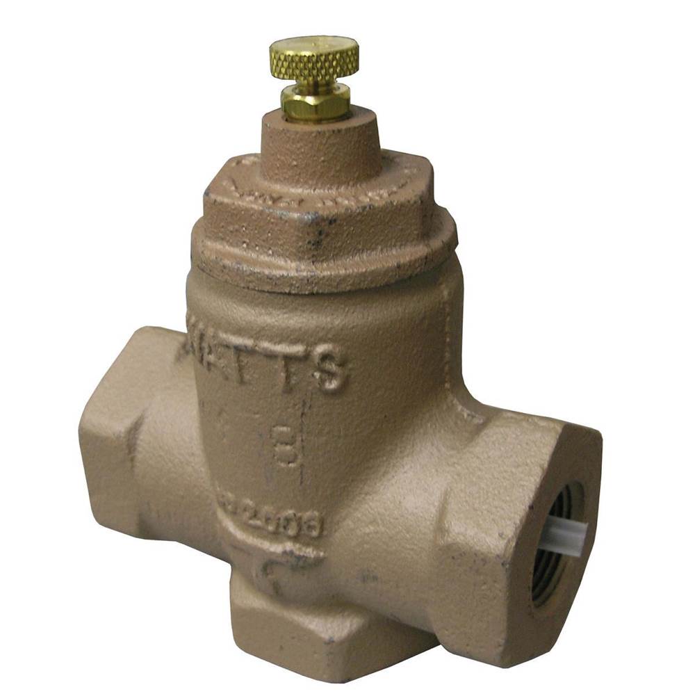 Watts 2 1/2 In Two-Way Universal Flow Check Valve, Iron Body, One Flanged Outlet x Two Female Threaded Connections