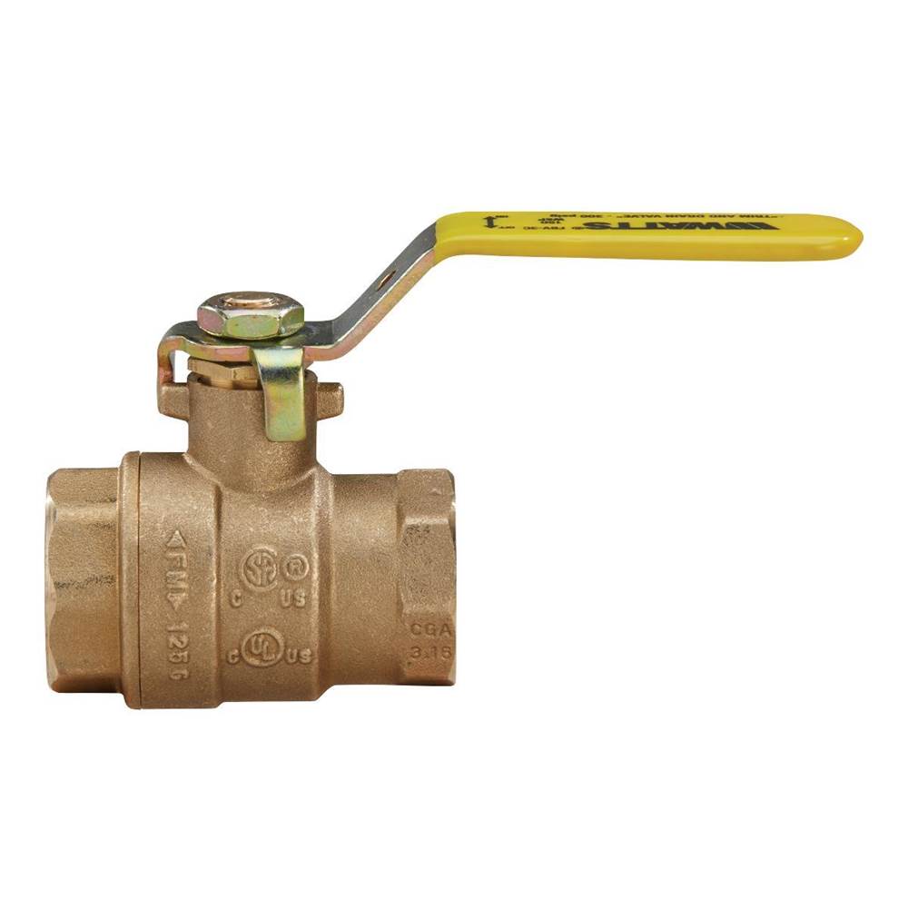 Watts 3 In 2-Piece Full Port Brass Ball Valve, Solder End Connections, Lever Handle