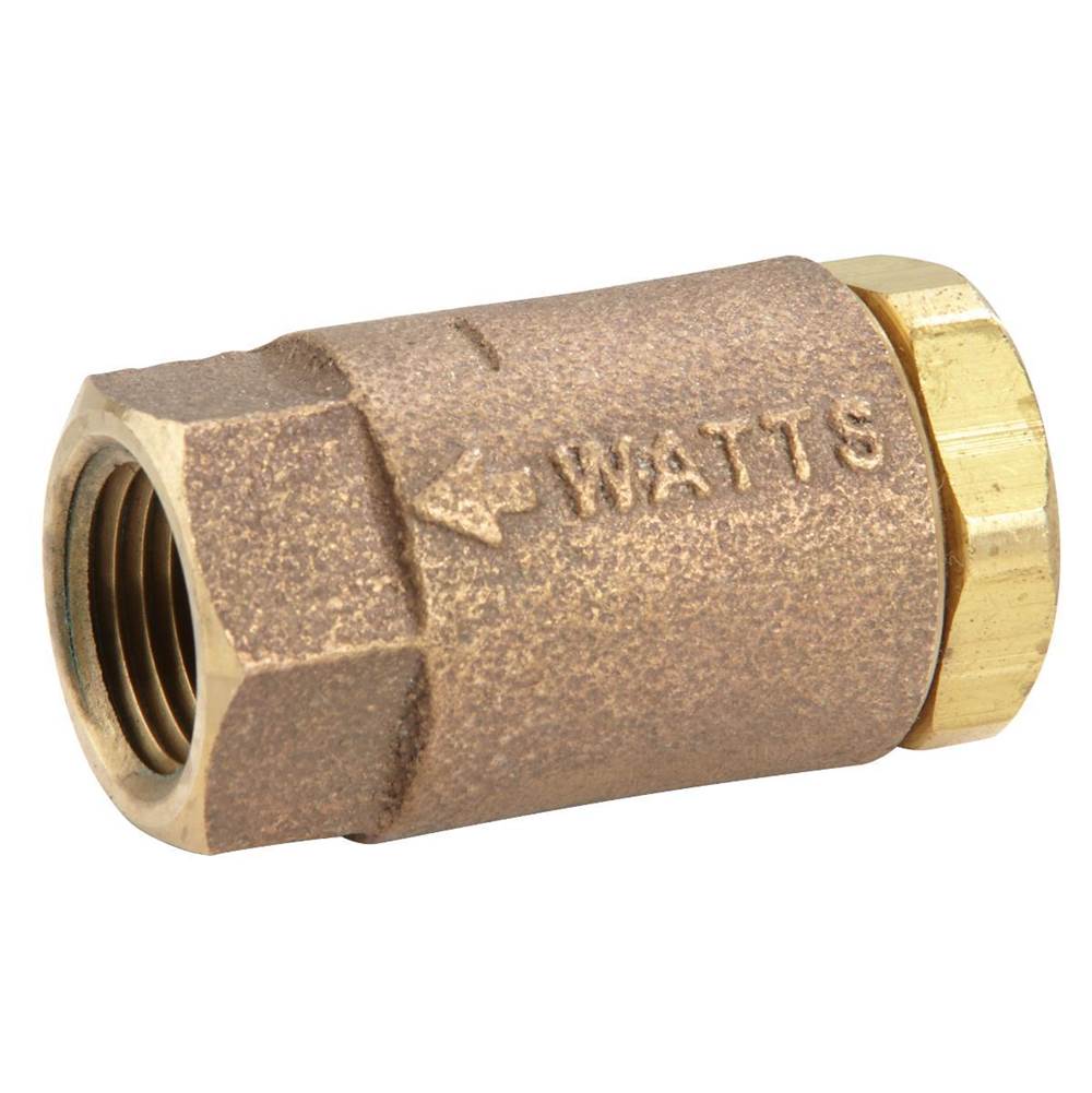 Watts 1/2 In Lead Free Brass Silent Check Valve, Viton Disc, NPT Female Threaded End Connections