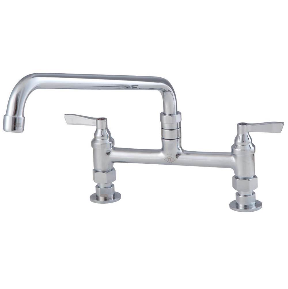 Watts Lead Free Economy 8 In Deck Mount Faucet With 12 In Swivel Spout