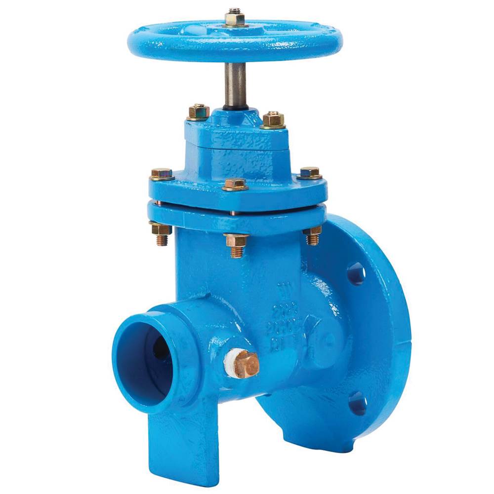 Watts 4 In Ductile Iron Resilient Wedge Gate Valve, Flange X Groove, Epoxy Coated