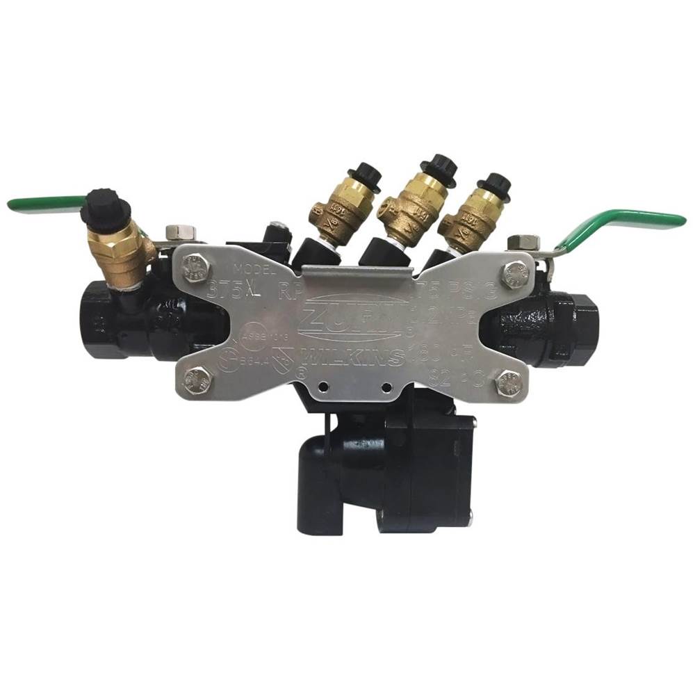 Zurn Industries 3/4'' 375XL Reduced Pressure Principle Backflow Preventer with black fusion epoxy coating